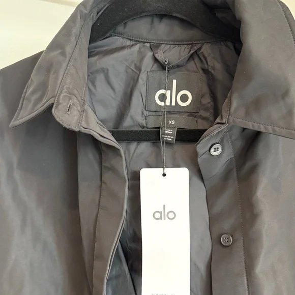 ALO Socialite Shacket in Black Lightweight Jacket NWT XS - Picture 9 of 16